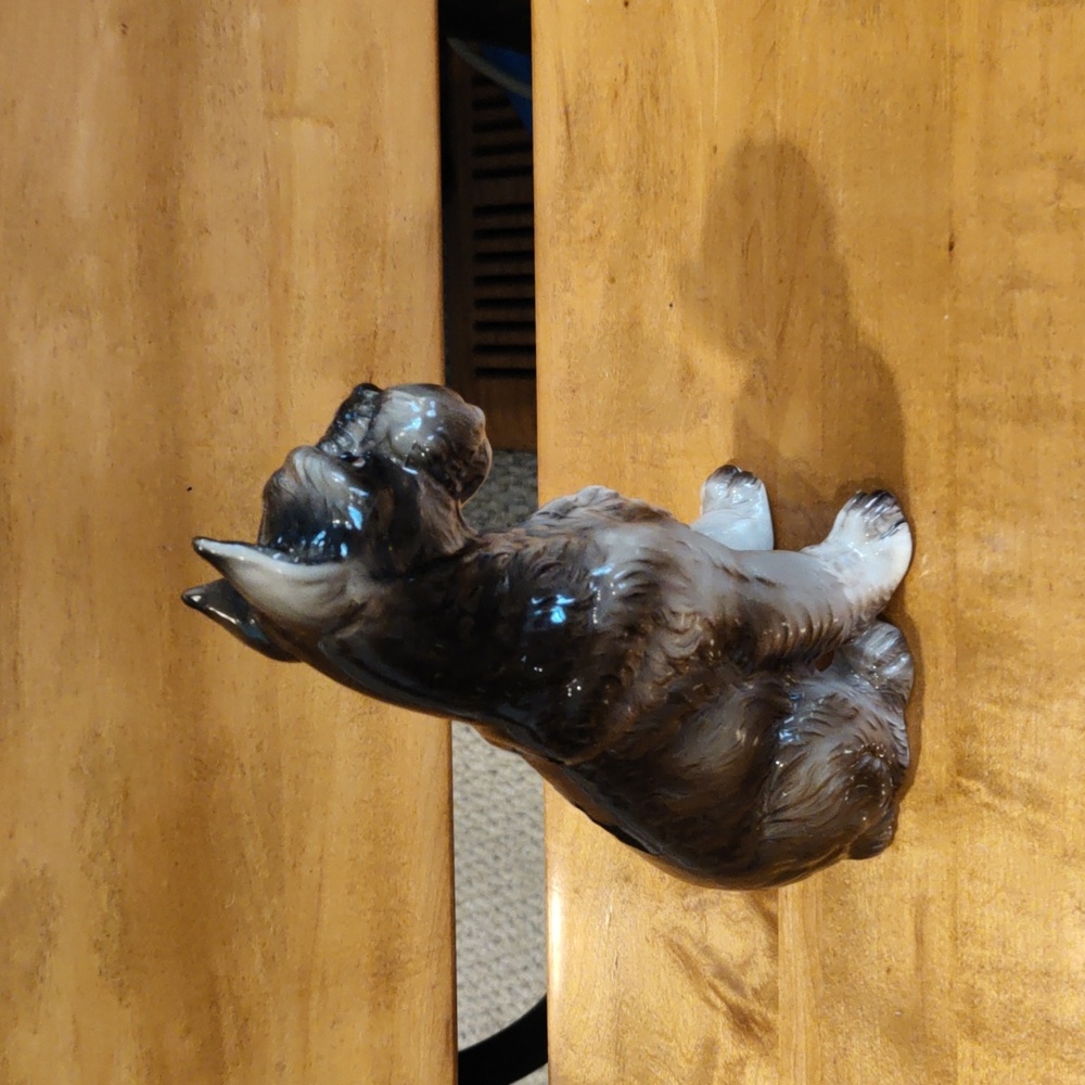 Stafford Japan vintage 8in porcelain Schnauzer dog figurine - Picture 5 of 6